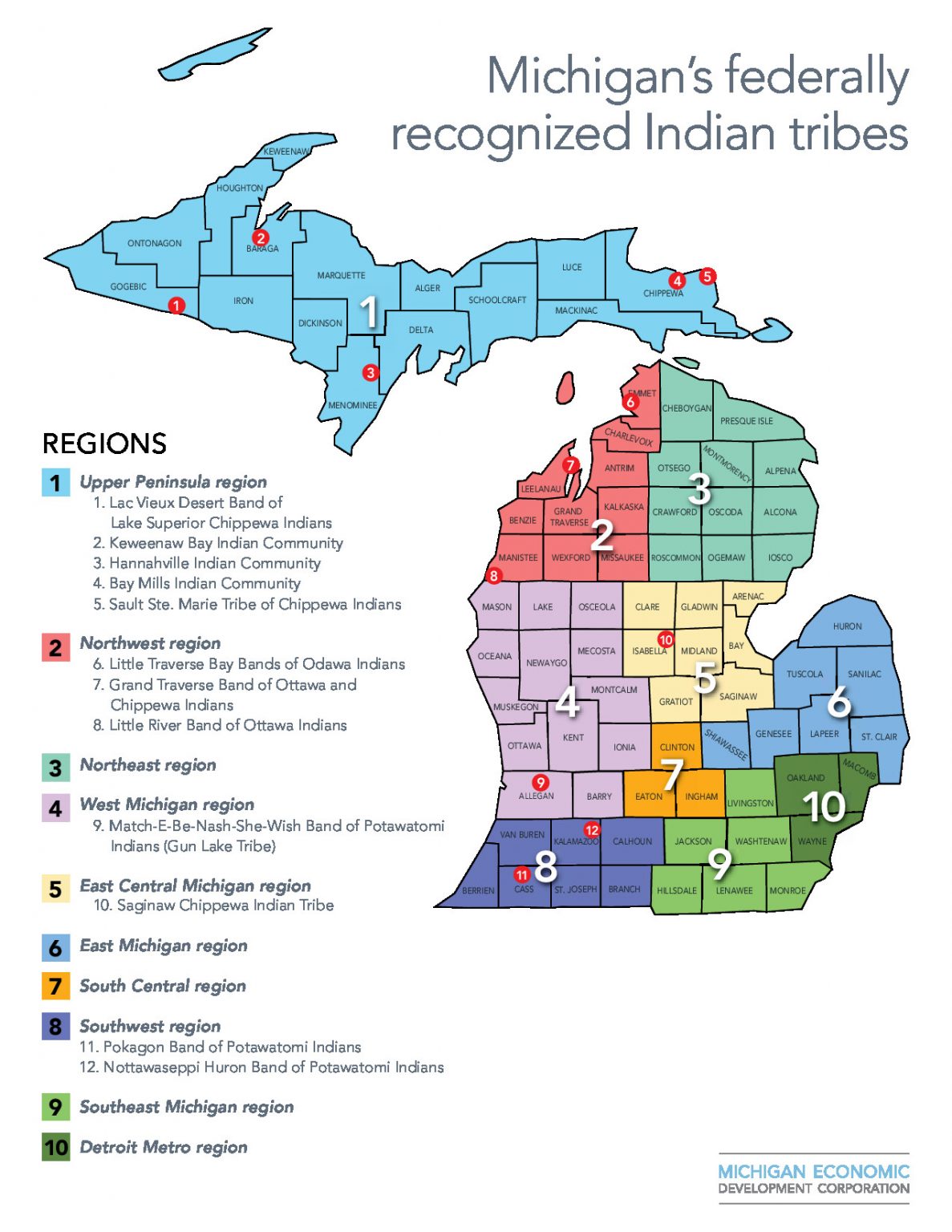 Michigan s American Indian Tribes Map Sault Tribe Guardian